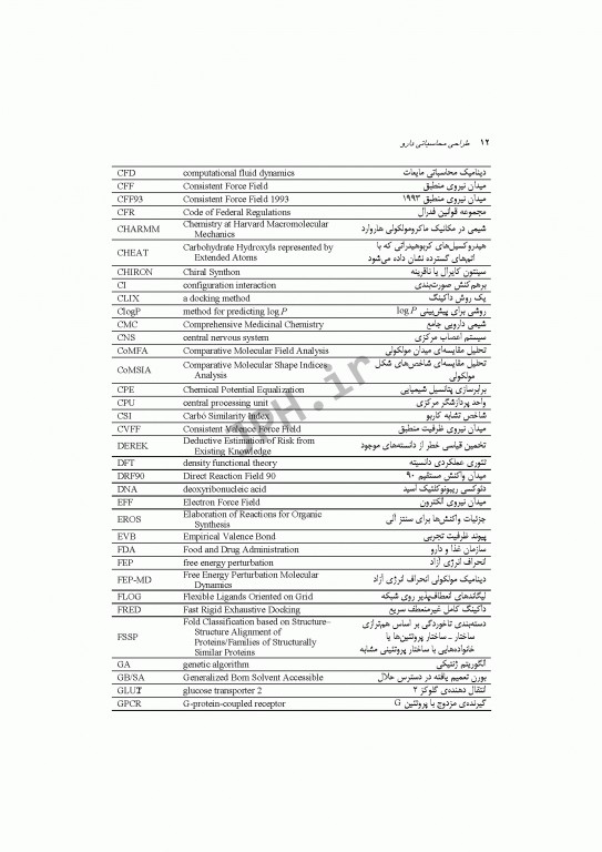 طراحی محاسباتی دارو برای افراد متخصص در شیمی دارویی و شیمی محاسباتی