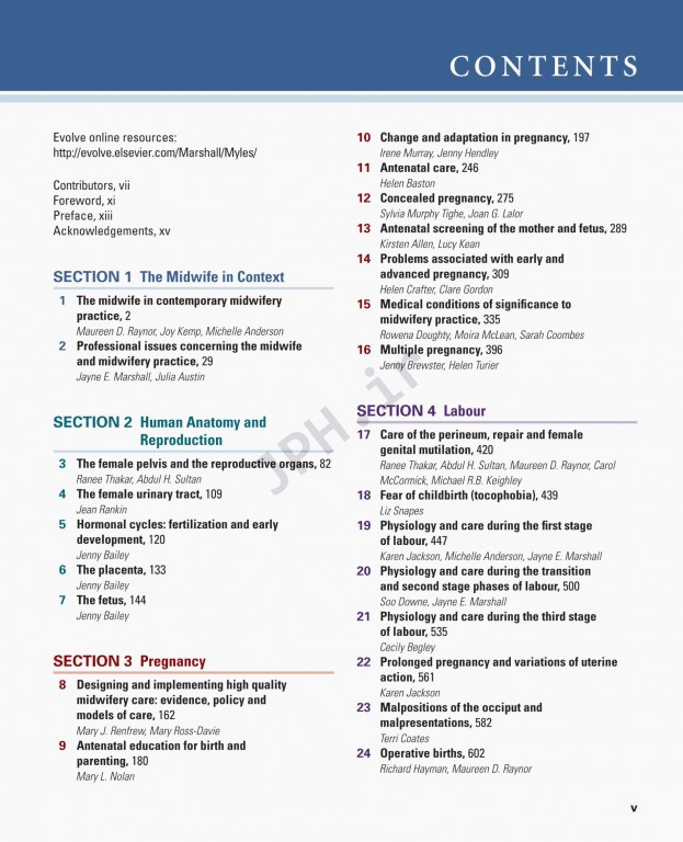 کتاب درسی مایلز برای ماماها ویراست هفدهم 2020 | Myles Textbook for Midwives