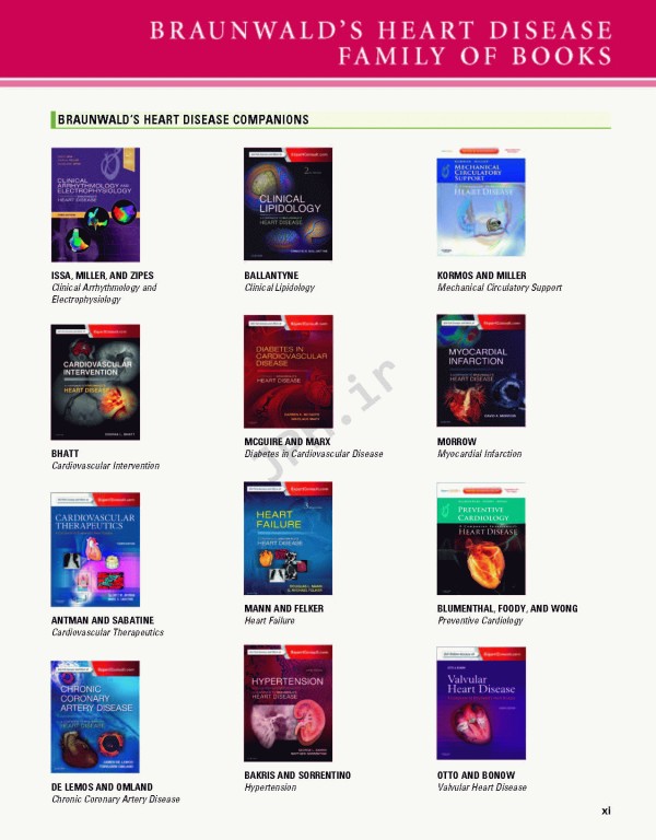 بررسی و ارزیابی بیماری قلبی براونوالد ویراست یازدهم | Braunwald's Heart Disease Review and Assessment 2019