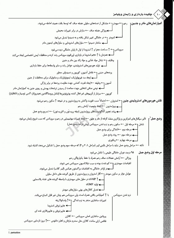 چکیده بارداری و زایمان ویلیامز 2018 با متد الگوریتمی جلد2