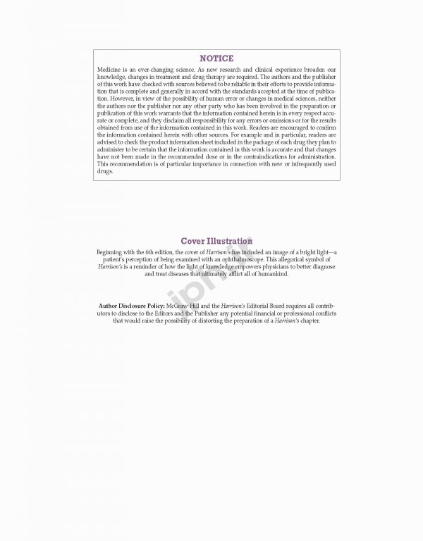 اصول طب داخلی هاریسون 2018 بسته 20 جلدی با صحافی سیمی | Harrisons Principles of Internal Medicine