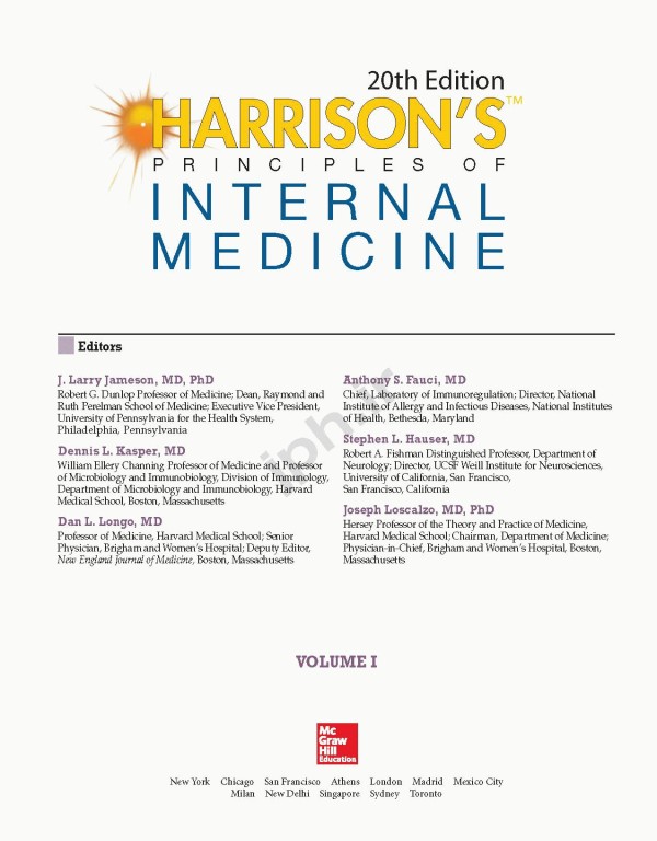 اصول طب داخلی هاریسون 2018 بسته 20 جلدی با صحافی سیمی | Harrisons Principles of Internal Medicine