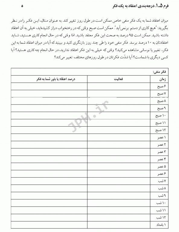 تکنیک‌های شناخت درمانی راهنمای کاربردی برای متخصصین بالینی رابرت لی هی