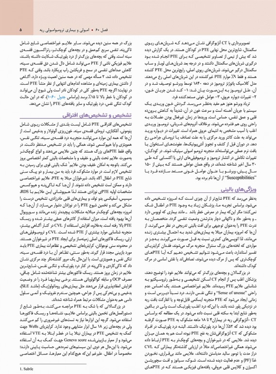 بیماری‌های ریوی کودکان کندیگ 2019 جلد5 اختلالات متفرقه‌ی ریه مدل آئرودایجستیو