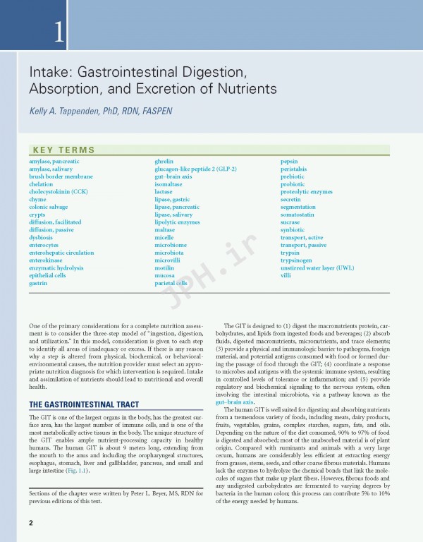 اصول تغذیه و رژیم درمانی کراوس2021 | Krause and Mahan's Food & the Nutrition Care Process 15th edition