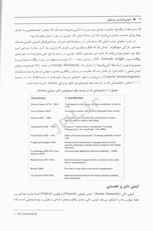 ایمنی‌شناسی پزشکی مهدی یوسفی