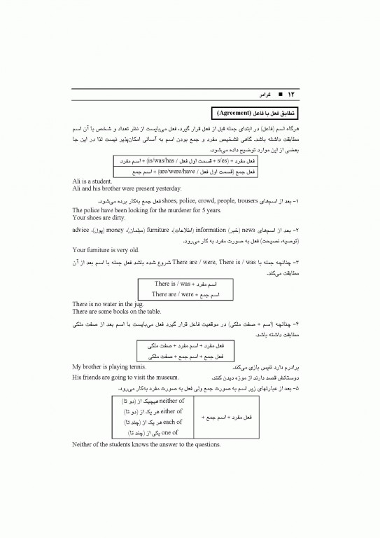 زبان انگلیسی عمومی جلد1 گرامر دکتر مهرداد امیری