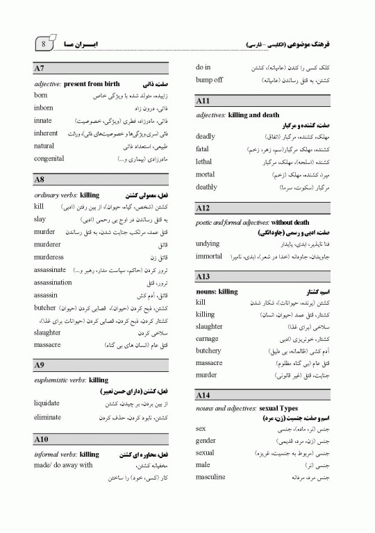 فرهنگ جیبی انگلیسی فارسی ایران ما