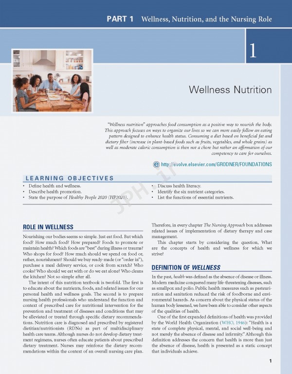 مبانی تغذیه‌ و کاربردهای بالینی: رویکرد پرستاری | Nutritional Foundations and Clinical Applications 2020