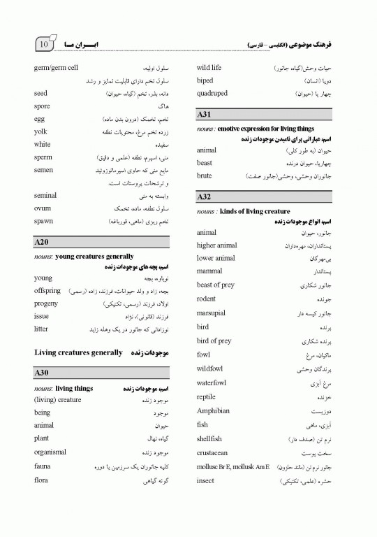 فرهنگ جیبی انگلیسی فارسی ایران ما