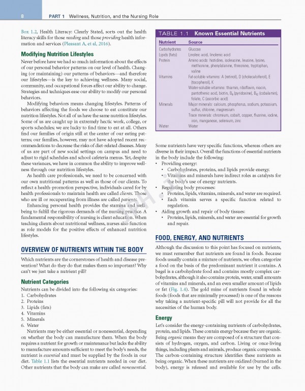 مبانی تغذیه‌ و کاربردهای بالینی: رویکرد پرستاری | Nutritional Foundations and Clinical Applications 2020