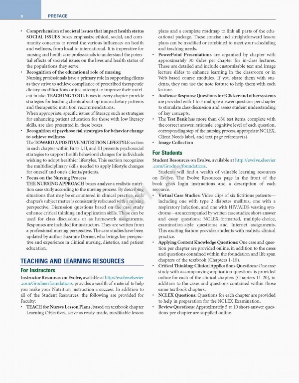 مبانی تغذیه‌ و کاربردهای بالینی: رویکرد پرستاری | Nutritional Foundations and Clinical Applications 2020