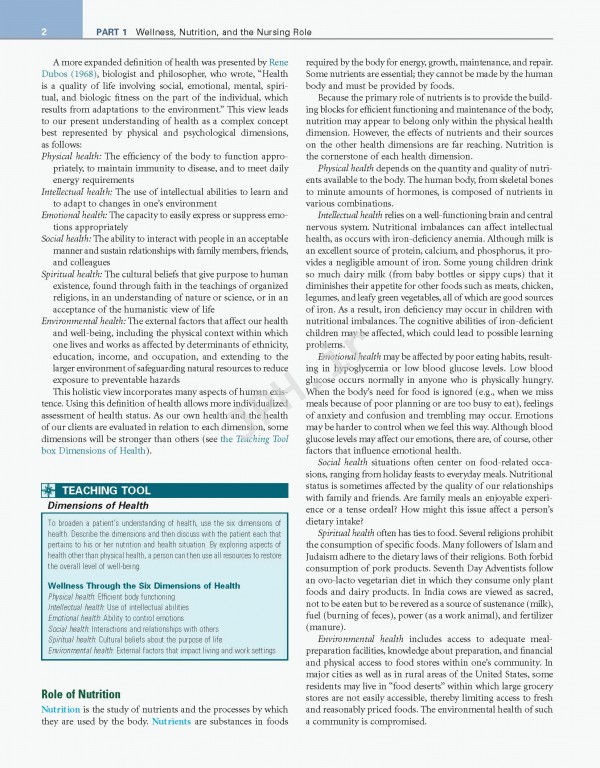 مبانی تغذیه‌ و کاربردهای بالینی: رویکرد پرستاری | Nutritional Foundations and Clinical Applications 2020