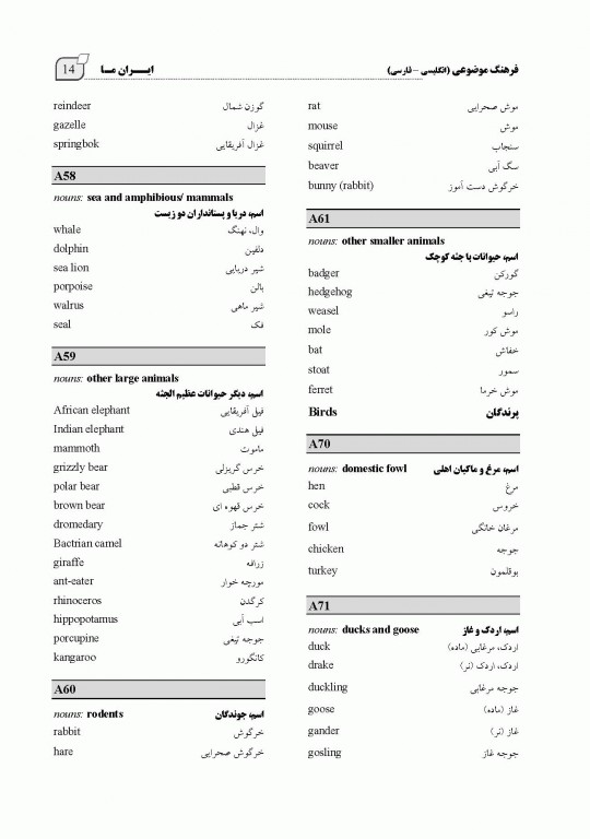 فرهنگ جیبی انگلیسی فارسی ایران ما