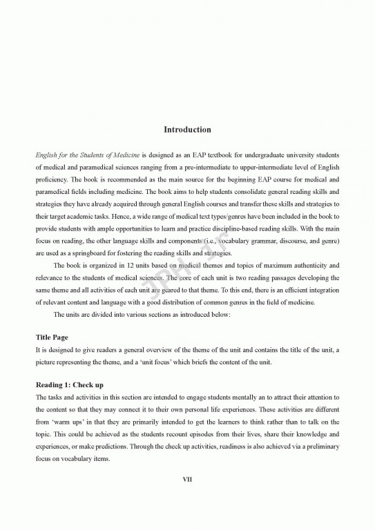 انگلیسی برای دانشجویان رشته پزشکی | English for the Students of Medicine