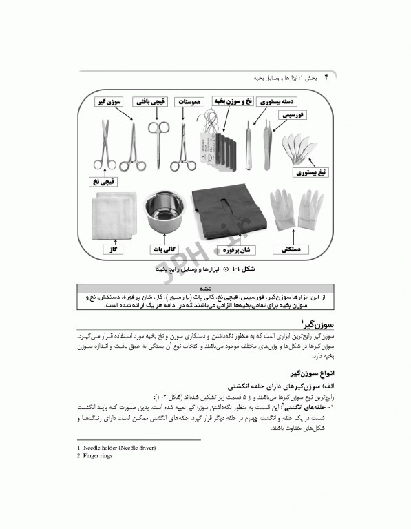 اصول و فنون بخیه