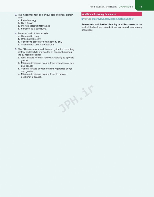 اصول تغذیه و رژیم درمانی ویلیامز 2017 | Williams' Basic Nutrition & Diet Therapy