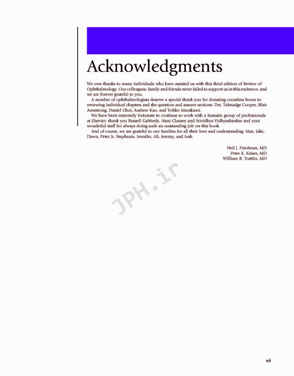 بررسی چشم پزشکی ویرایش سوم 2017 | Review of Ophthalmology