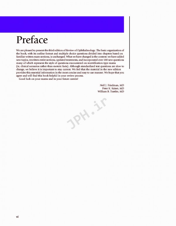 بررسی چشم پزشکی ویرایش سوم 2017 | Review of Ophthalmology