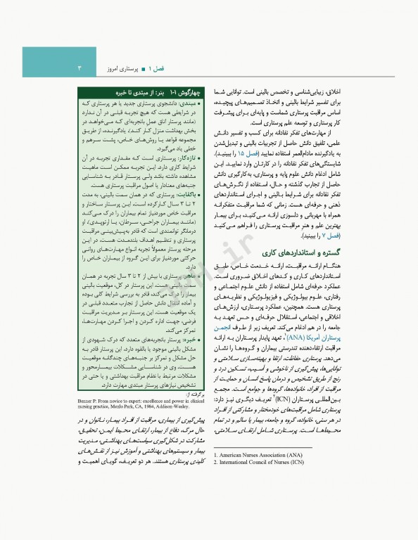 اصول و مبانی پرستاری پاتروپری 2021 جلد1 پرستاری و محیط مراقبت بهداشتی