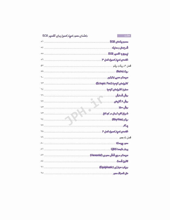راهنمای مصور اسپارکسون برای تفسیر ECG