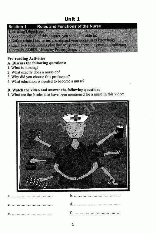 انگلیسی تخصصی پرستاری دانشگاه علوم پزشکی شیراز | English For The Students Of Nursing