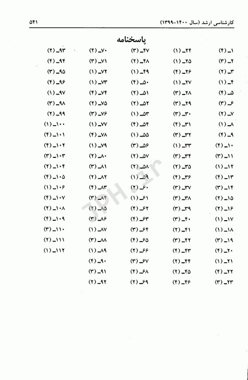 مجموعه سوالات کنکور ارشد و دکترا ژنتیک