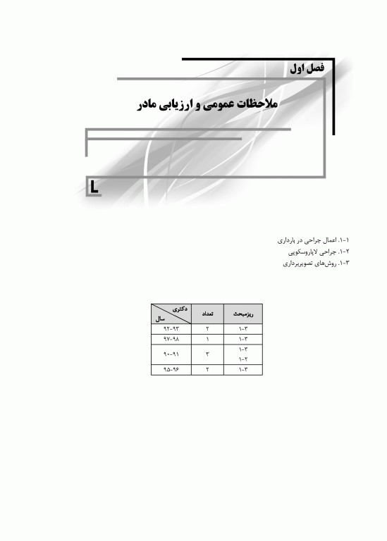 میانبر الگوریتم بیماری‌های داخلی و جراحی مامایی