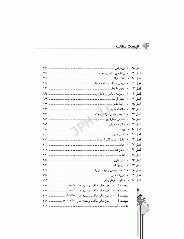 مرور جامع DRS مبانی مراقبت‌های پرستاری پوتر و پری و کوزیر و ارب