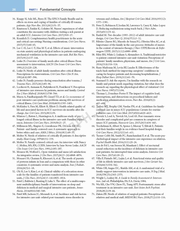 مقدمه‌ای بر پرستاری مراقبت‌های ویژه Introduction to Critical Care Nursing | 2020