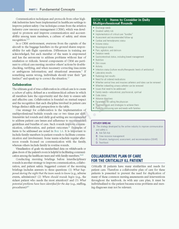 مقدمه‌ای بر پرستاری مراقبت‌های ویژه Introduction to Critical Care Nursing | 2020