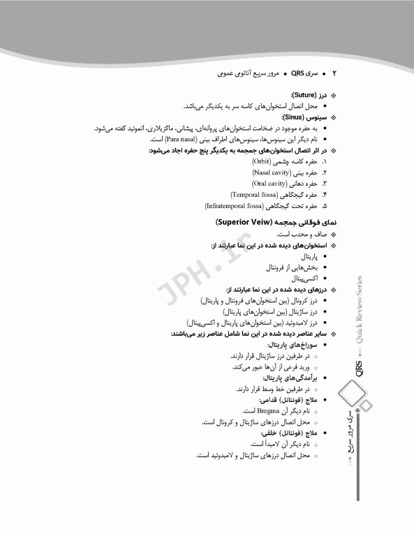 سری مرور سریع QRS آناتومی عمومی