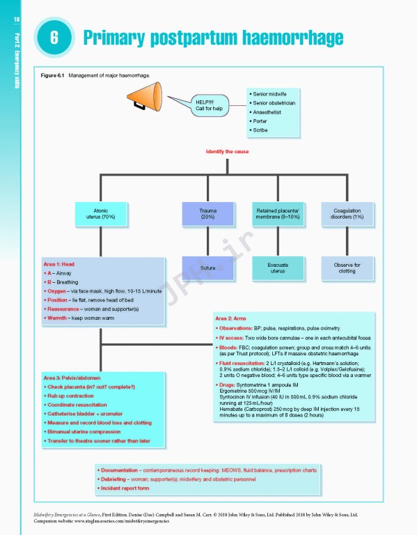 اورژانس‌های مامایی در یک نگاه | Midwifery Emergencies at a Glance 2018