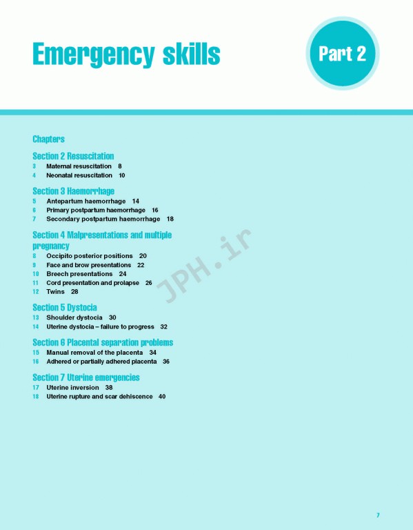 اورژانس‌های مامایی در یک نگاه | Midwifery Emergencies at a Glance 2018