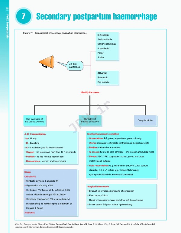 اورژانس‌های مامایی در یک نگاه | Midwifery Emergencies at a Glance 2018