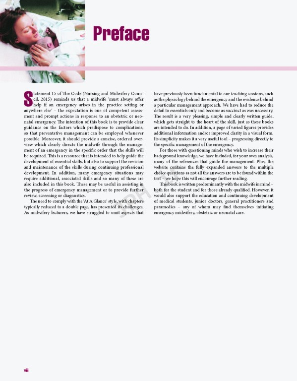 اورژانس‌های مامایی در یک نگاه | Midwifery Emergencies at a Glance 2018