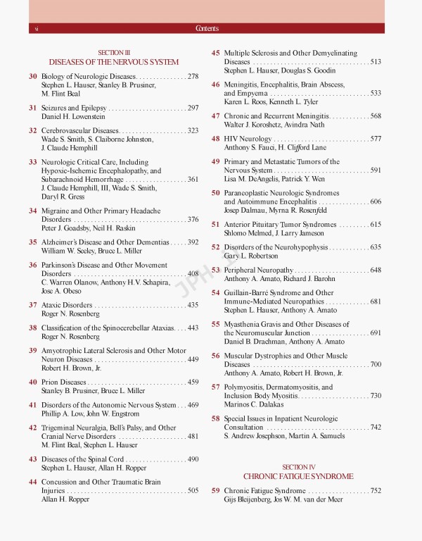 مغز و اعصاب در پزشکی بالینی هاریسون 2018 | Harrisons Neurology in Clinical Medicine 4th edition