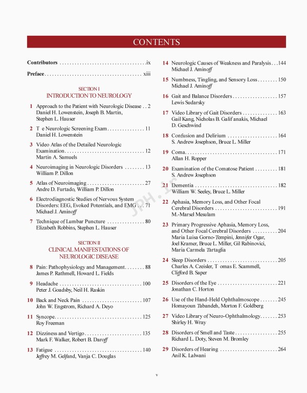 مغز و اعصاب در پزشکی بالینی هاریسون 2018 | Harrisons Neurology in Clinical Medicine 4th edition