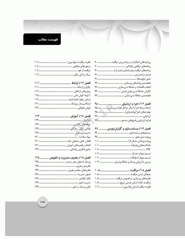 چکیده مبانی پرستاری کوزیر و ارب 2021