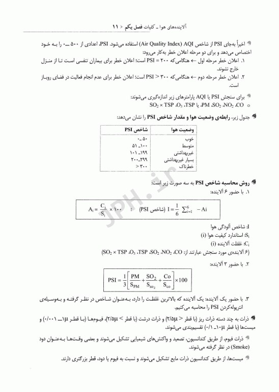 نکات کلیدی آزمون‌های کارشناسی ارشد و دکترای بهداشت محیط آلودگی هوا سینا دوبرادران