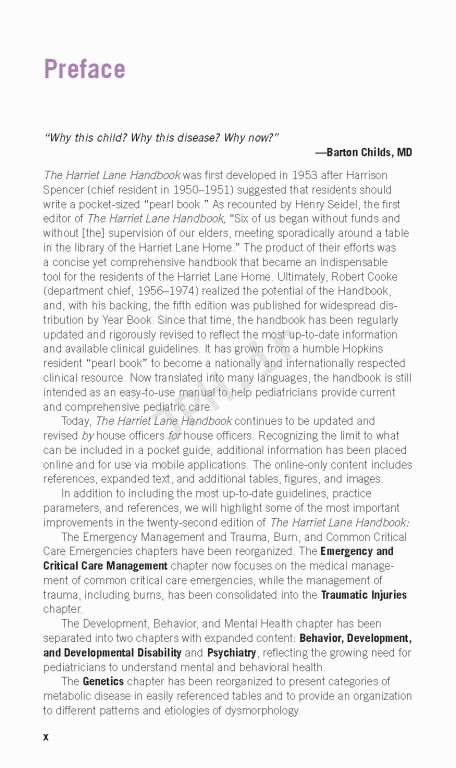 دستنامه هریت ویراست بیست و دوم The Harriet Lane Handbook | 2021