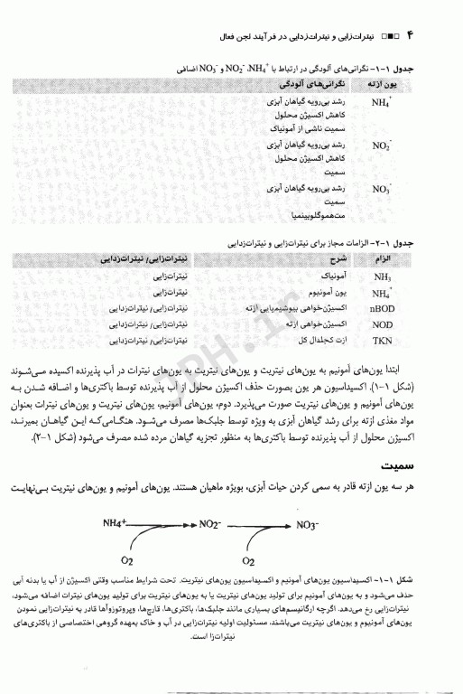 نیترات زایی و نیترات زدایی در فرآیند لجن فعال