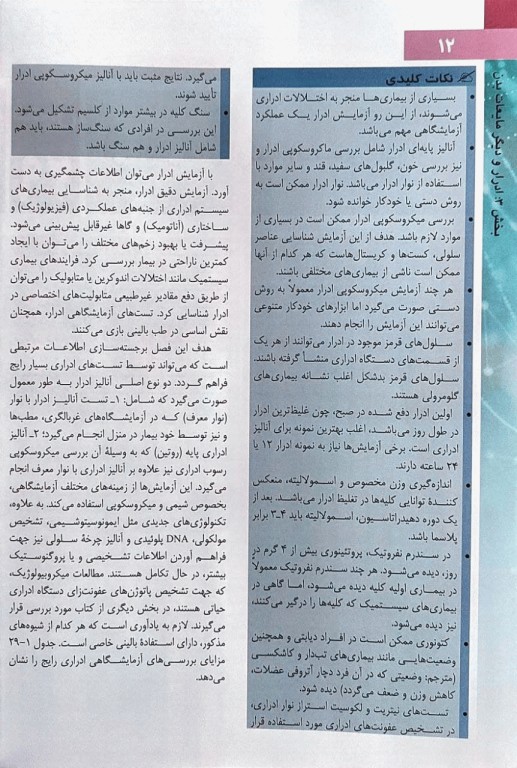 ادرار و دیگر مایعات بدن هنری دیویدسون 2022 دکتر جواد محمدنژاد