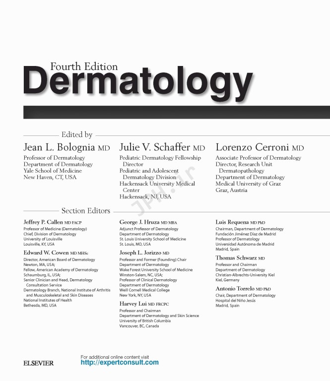 بیماری‌های پوست سه جلدی 2025 | Dermatology Bolognia 5th Edition