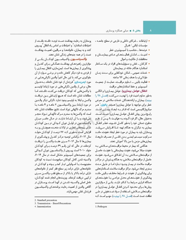 اصول و مبانی پرستاری پاتروپری 2021 جلد5 مبانی عملکرد پرستاری