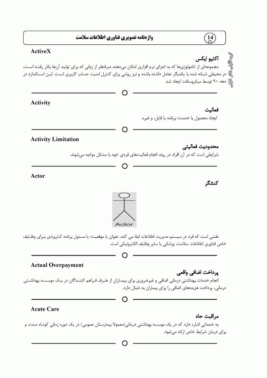 واژه‌نامه تصویری فناوری اطلاعات سلامت دکتر مریم احمدی