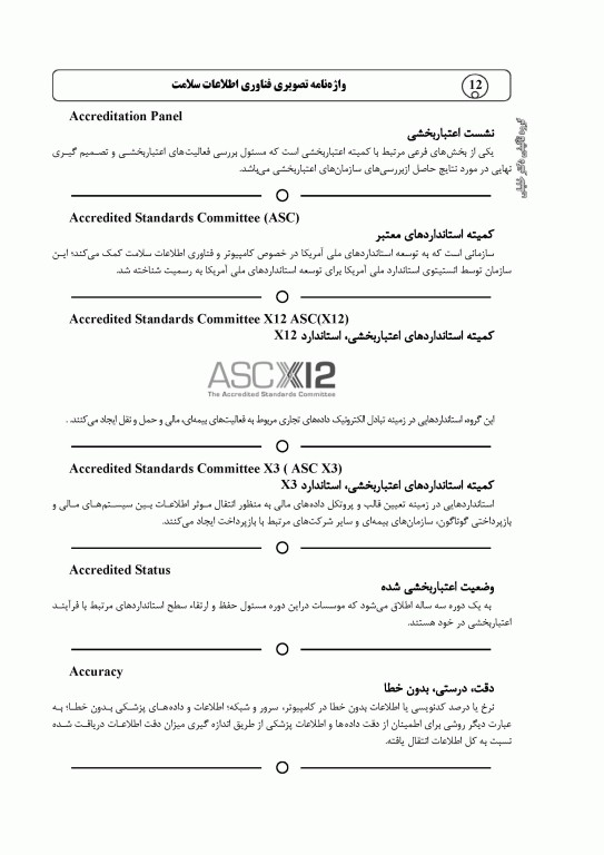 واژه‌نامه تصویری فناوری اطلاعات سلامت دکتر مریم احمدی