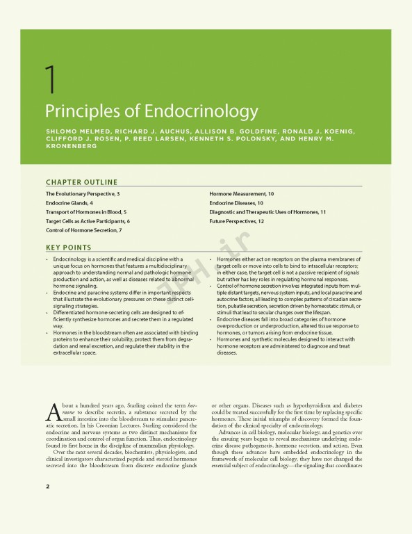 اندوکرینولوژی ویلیامز غدد Williams Textbook of Endocrinology | 2020