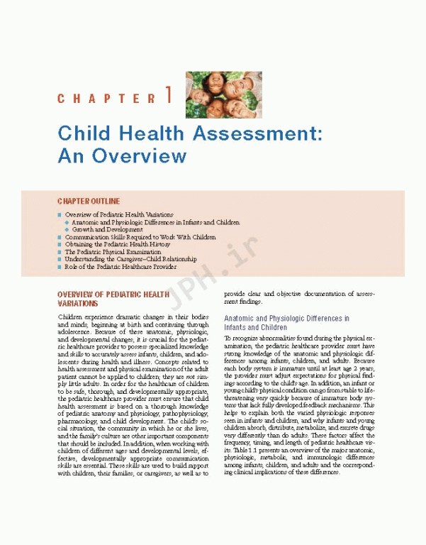 ارزیابی پیشرفته کودکان 2020 | Advanced Pediatric Assessment 3rd edition