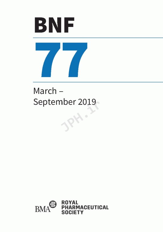 BNF 77 (British National Formulary) 2019